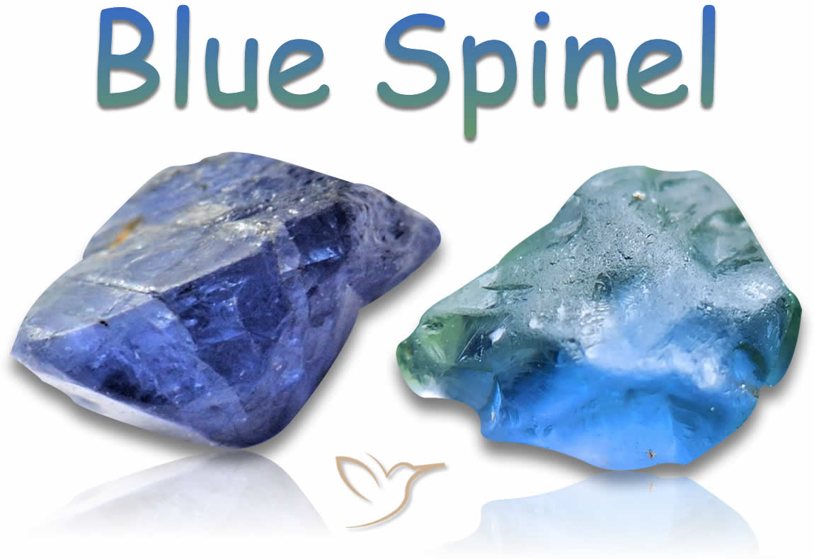 Pedras Brutas de Espinélio Azul
