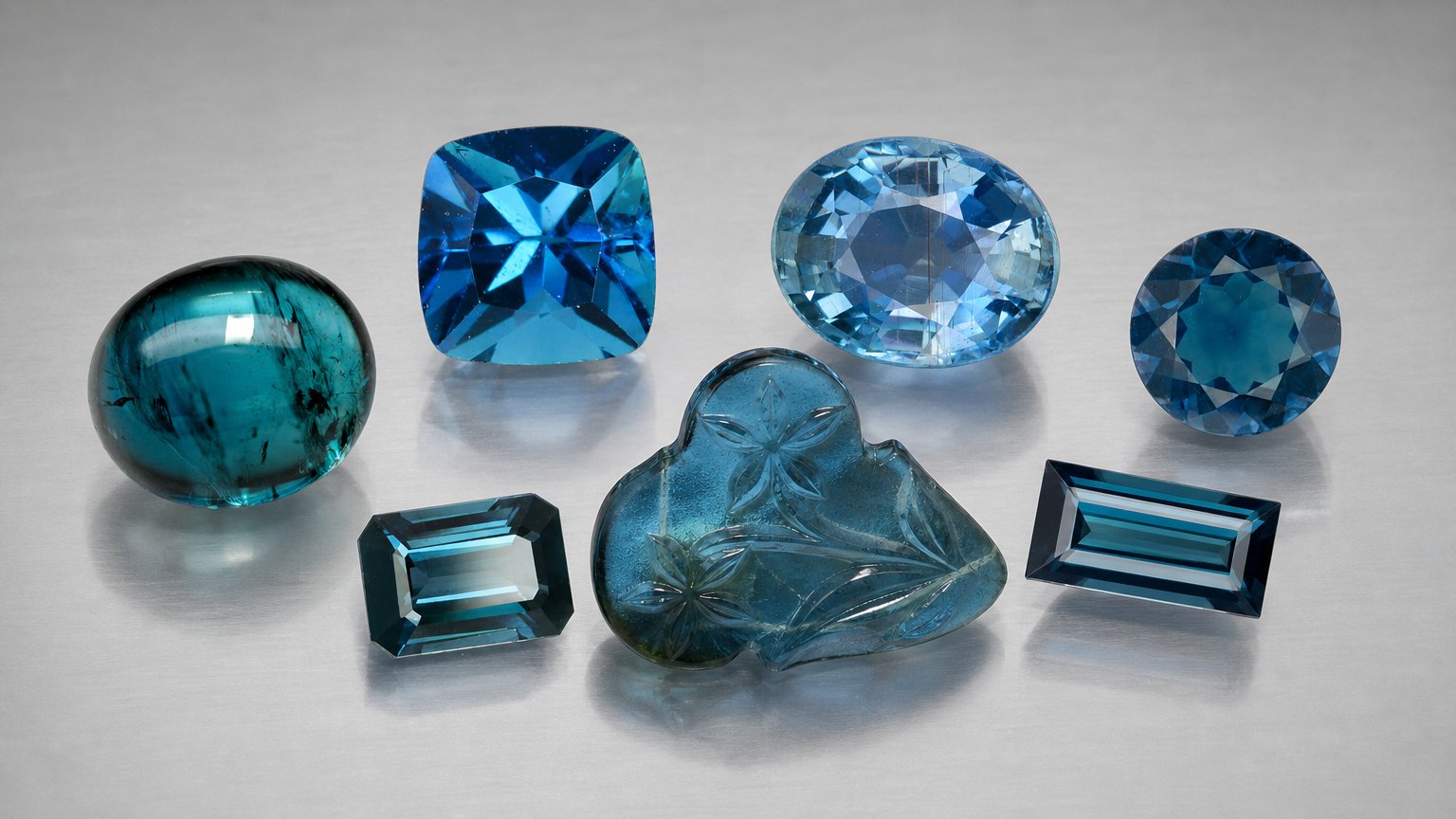 Gemas de turmalina azul natural - guia de compra