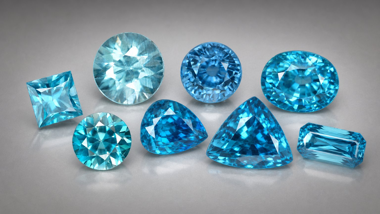 Gemas de zircônia azul natural - guia de compra