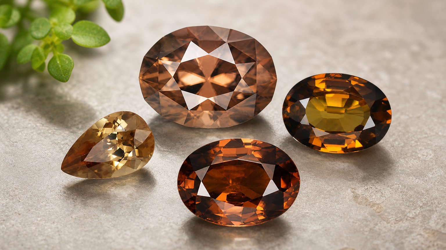 Gemas de zircônia marrom natural - guia de compra