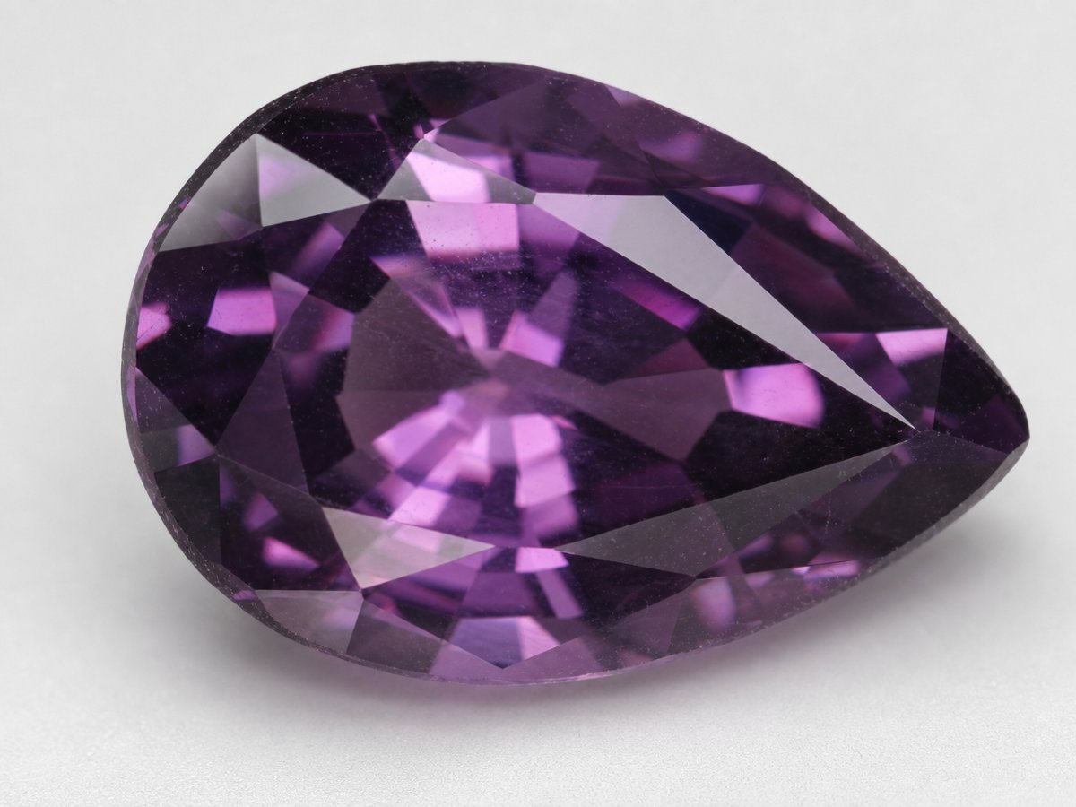 Visão aproximada de gemas de espinélio natural da Birmânia.
