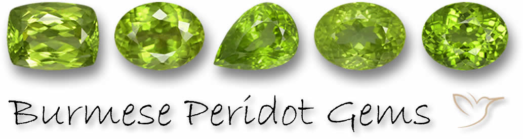 Peridoto birmanês natural