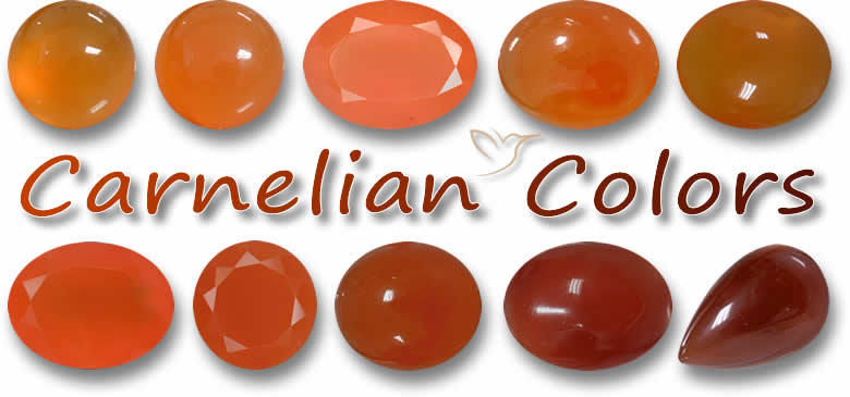 Cornalina cores de pedras preciosas