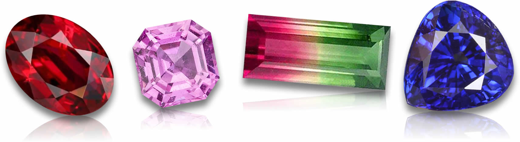pedras preciosas coloridas