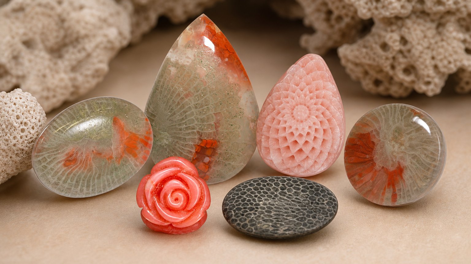 Gemas de coral natural - guia de compra