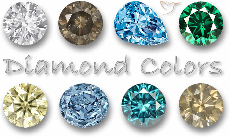 Gama de cores de diamante