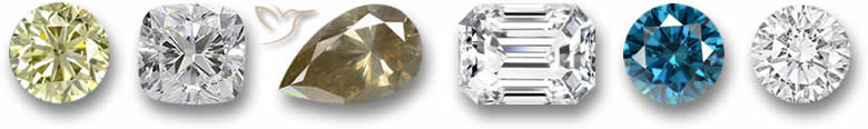 Pedras preciosas de diamante