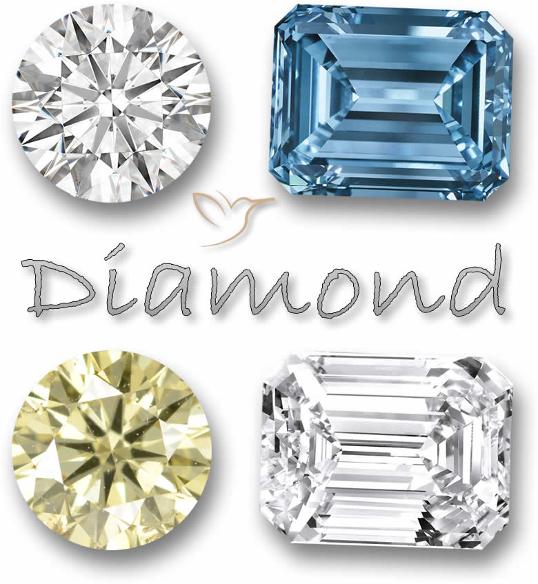 Pedras preciosas de diamante