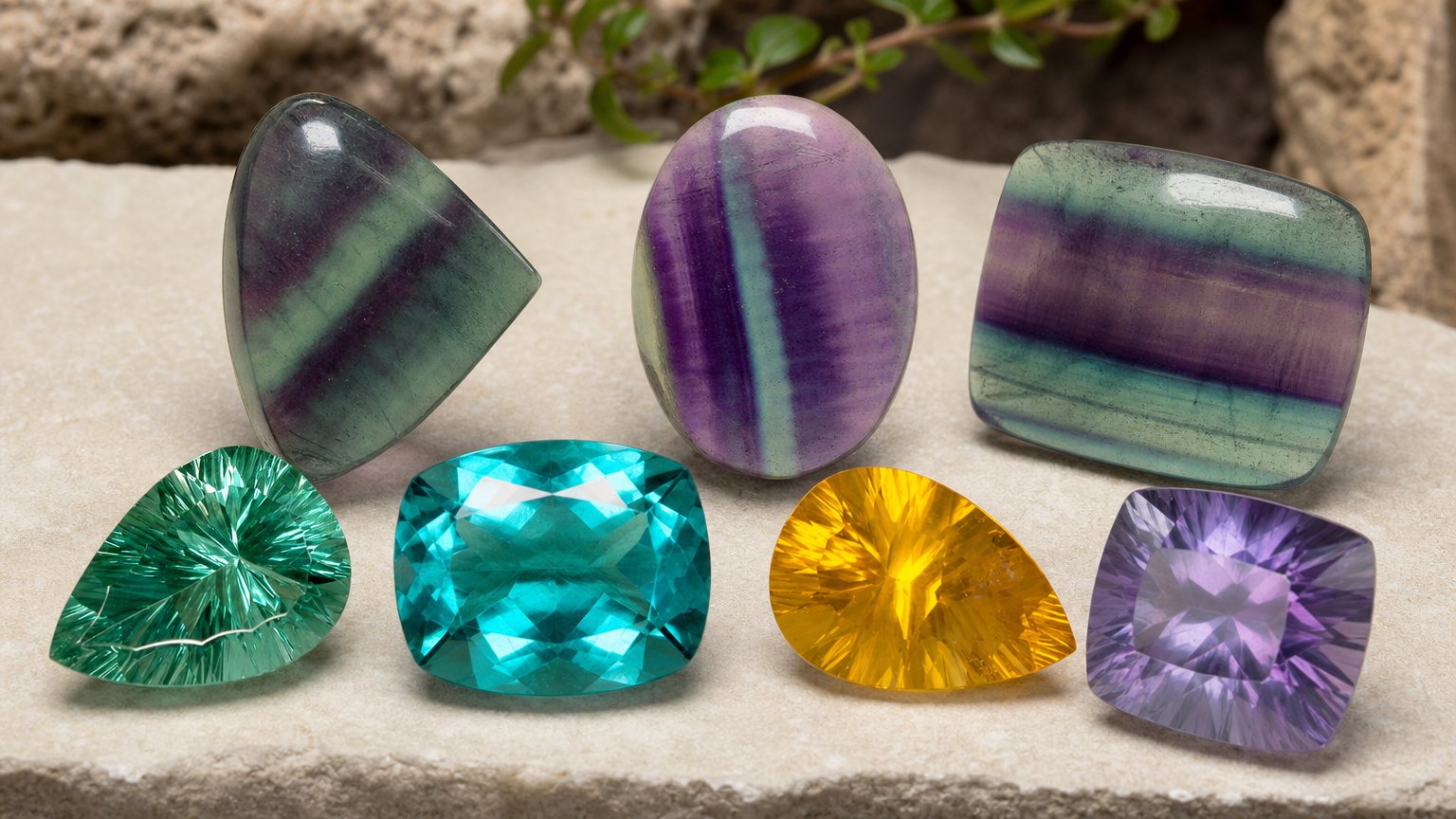 Gemas de fluorita natural - guia de compra