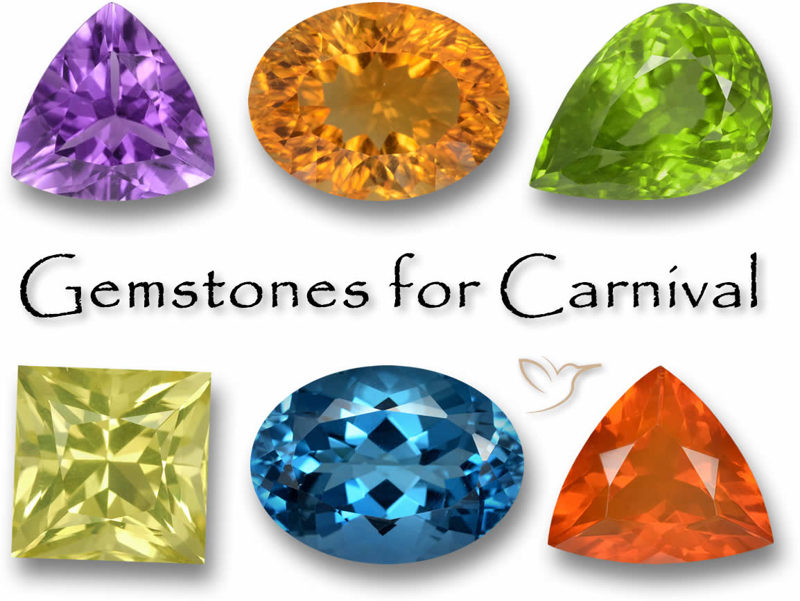 Pedras preciosas para o Carnaval