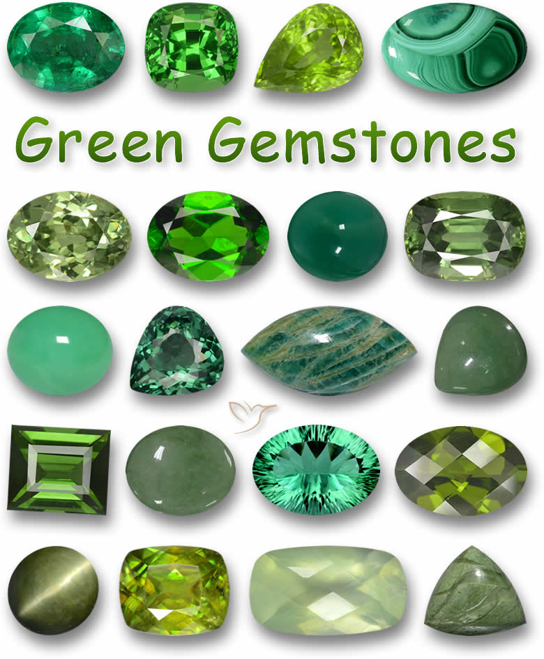Lista de pedras preciosas verdes