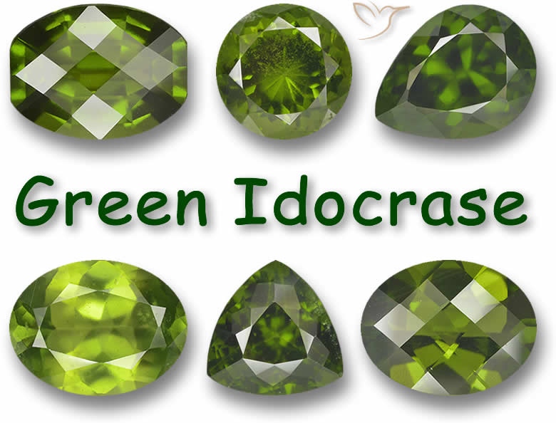 Pedras Preciosas Idocrase Verdes