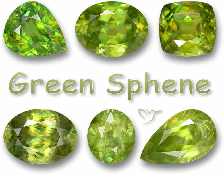 Pedras Preciosas Esfene Verdes