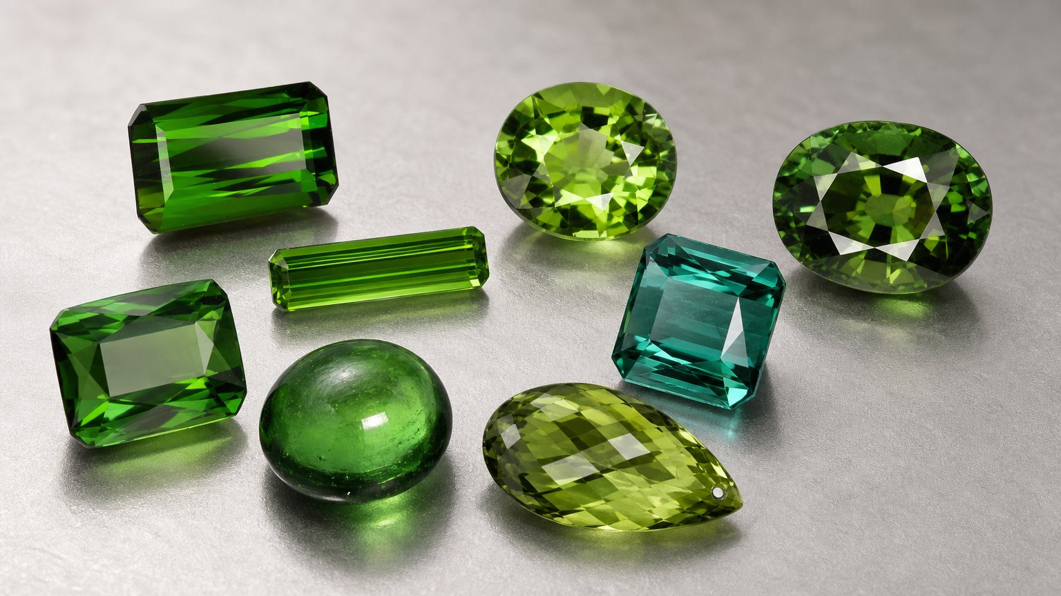 Gemas de turmalina verde natural - guia de compra