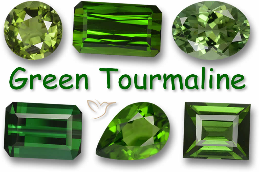 Turmalina Verde - Gemas Soltas Certificadas da GemSelect