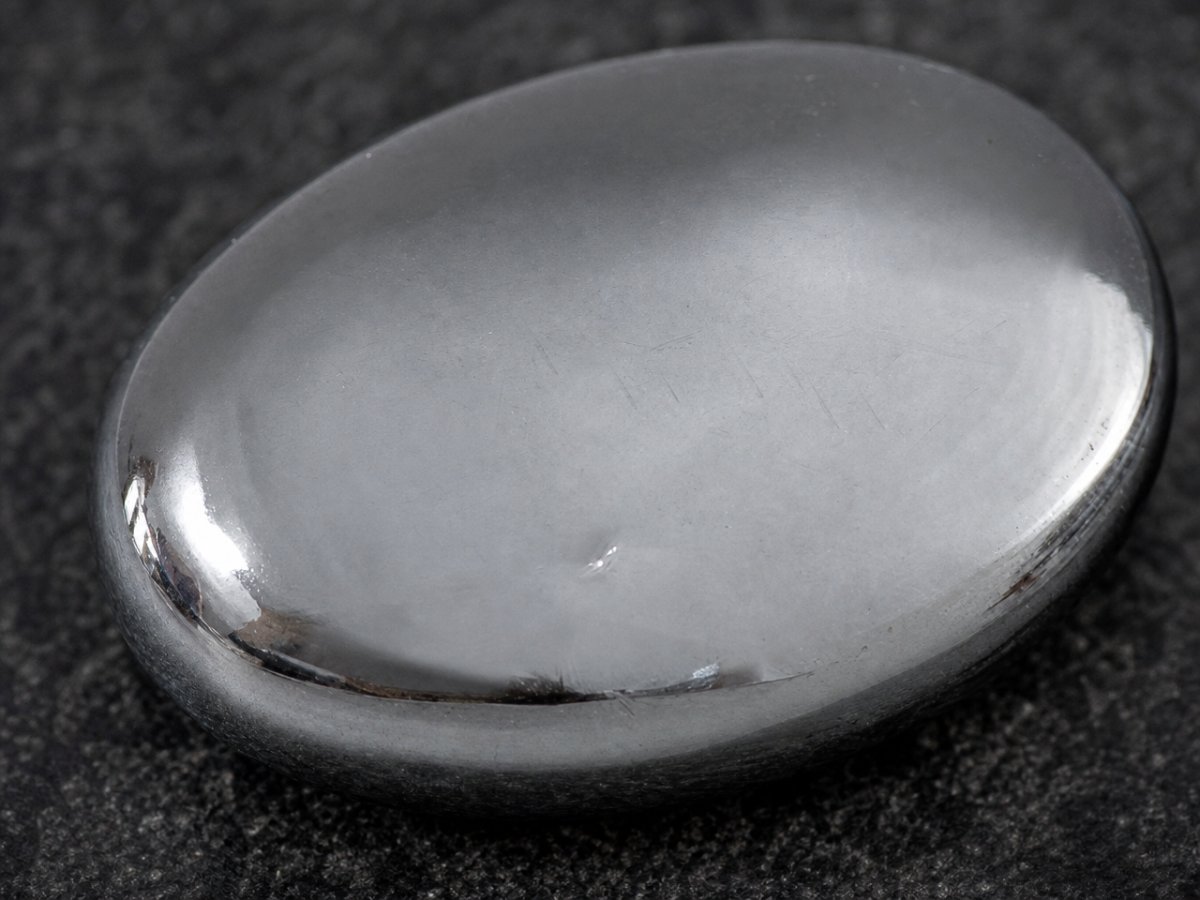 Visão aproximada de gemas de hematita natural.
