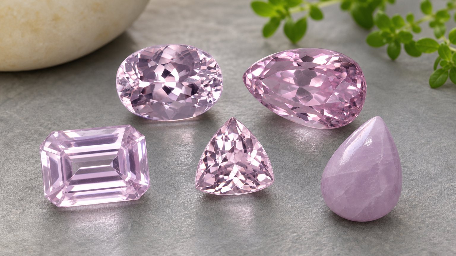 Gemas de kunzita natural - guia de compra