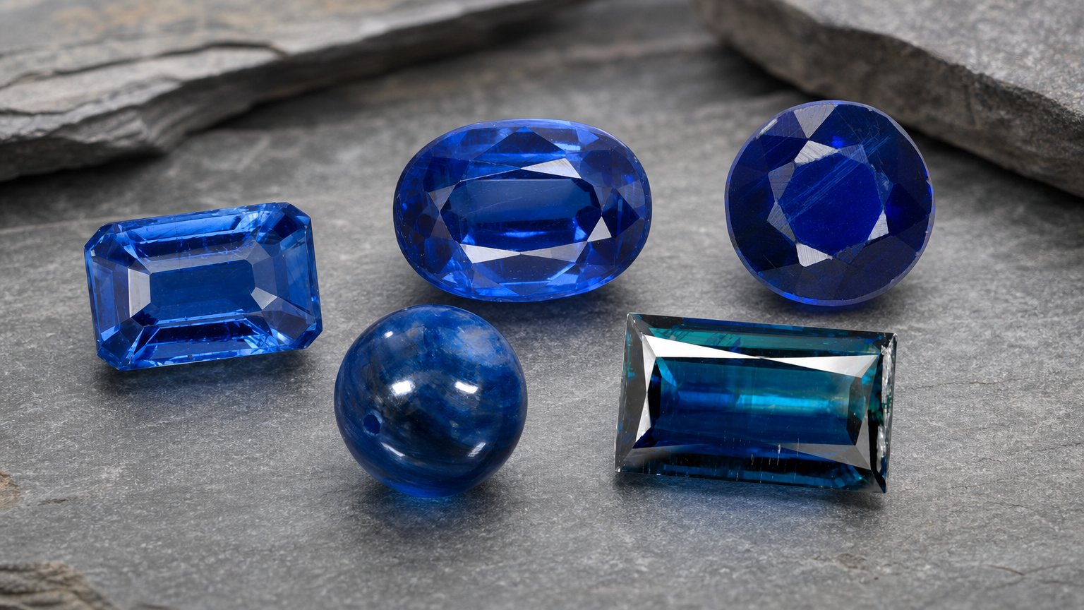 Gemas de cianita natural - guia de compra