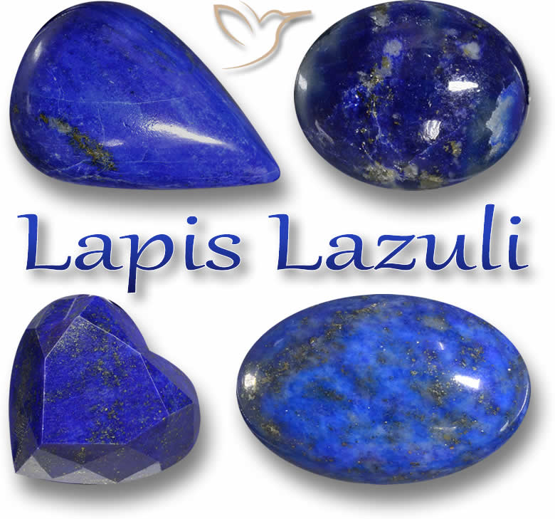 Pedras preciosas de lápis-lazúli