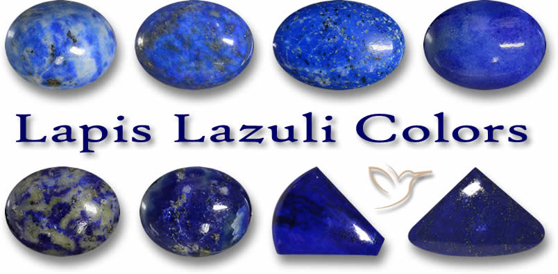 Pedras preciosas naturais de lápis-lazúli