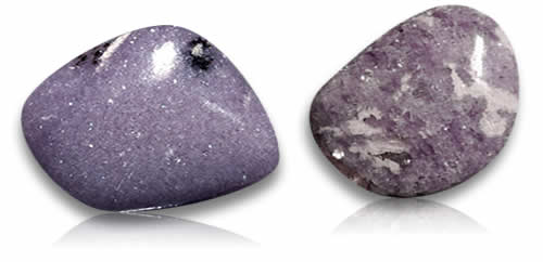 pedras preciosas de lepidolita