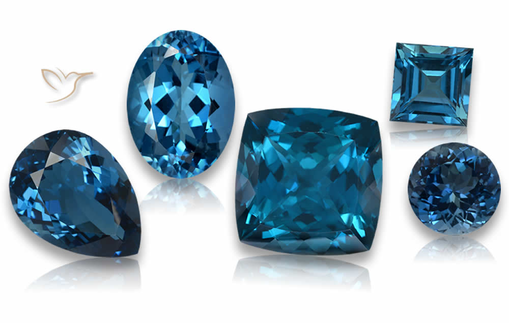 Topázio Azul de Londres - Gemas de Qualidade Certificada da GemSelect