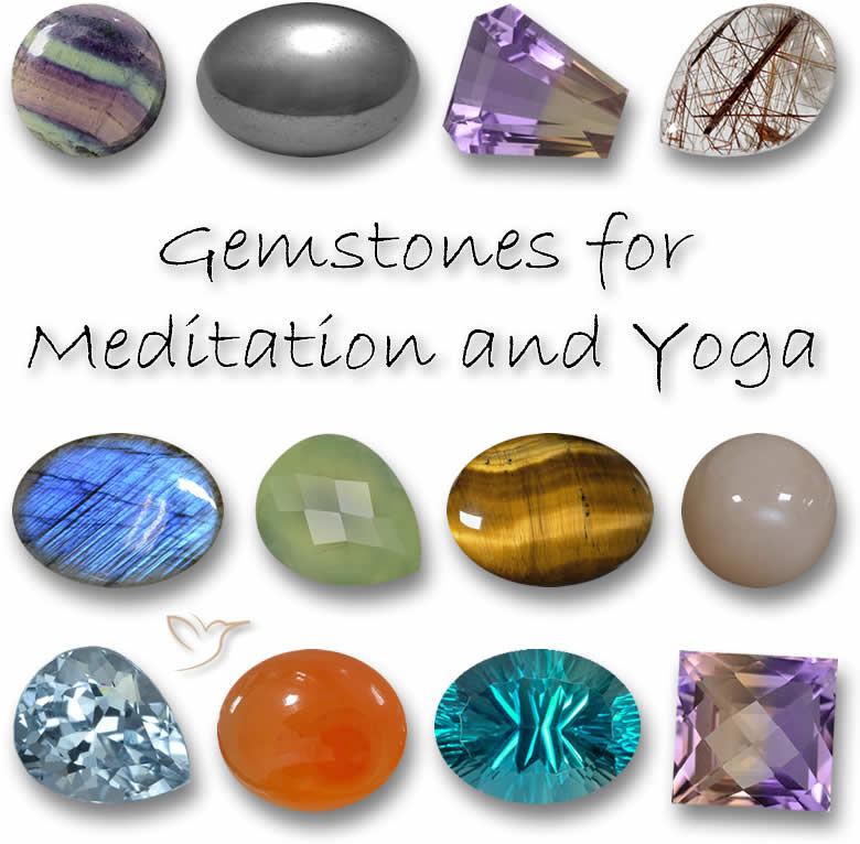 Pedras preciosas para meditação