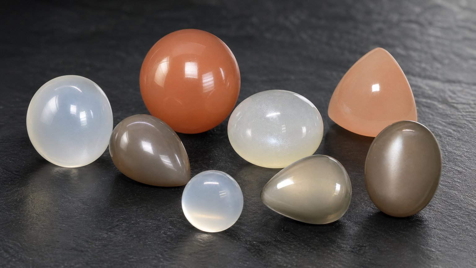 Pedras preciosas de pedra da lua natural - guia de compra
