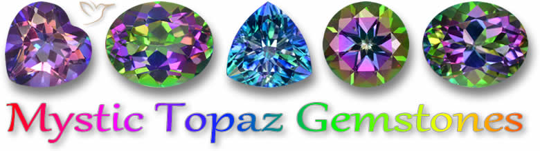 Pedras preciosas de topázio místico