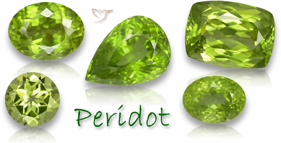 Pedras preciosas de peridoto natural