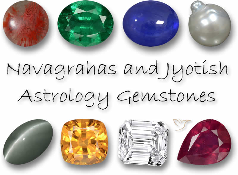 Pedras preciosas da astrologia Navagrahas e Jyotish