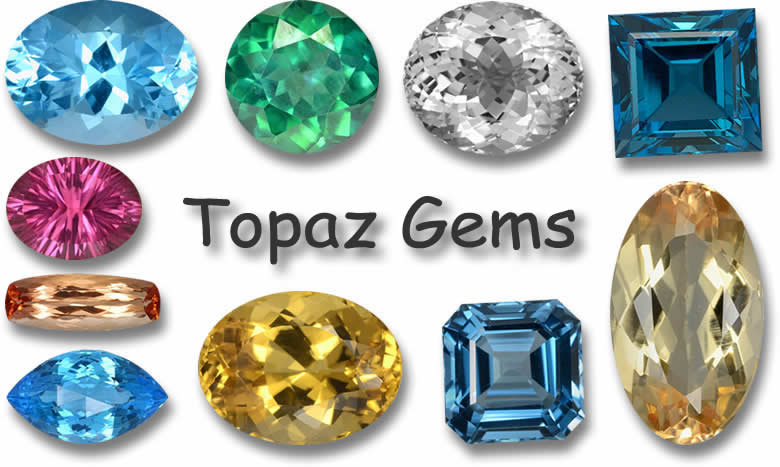 Pedras preciosas de topázio à venda