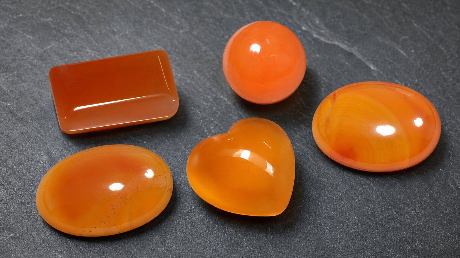 Gemas de ágata laranja natural - guia de compra