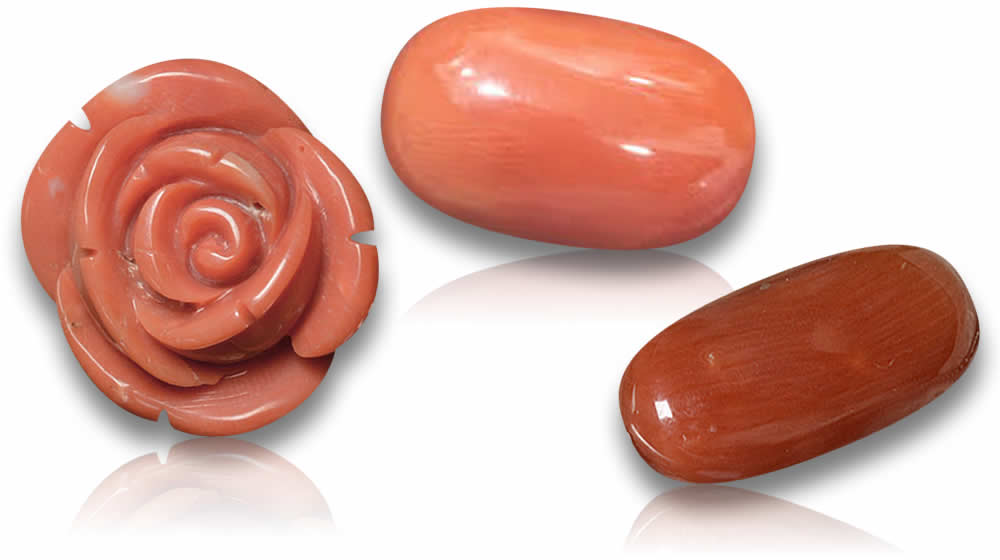 Compre pedras preciosas de coral laranja