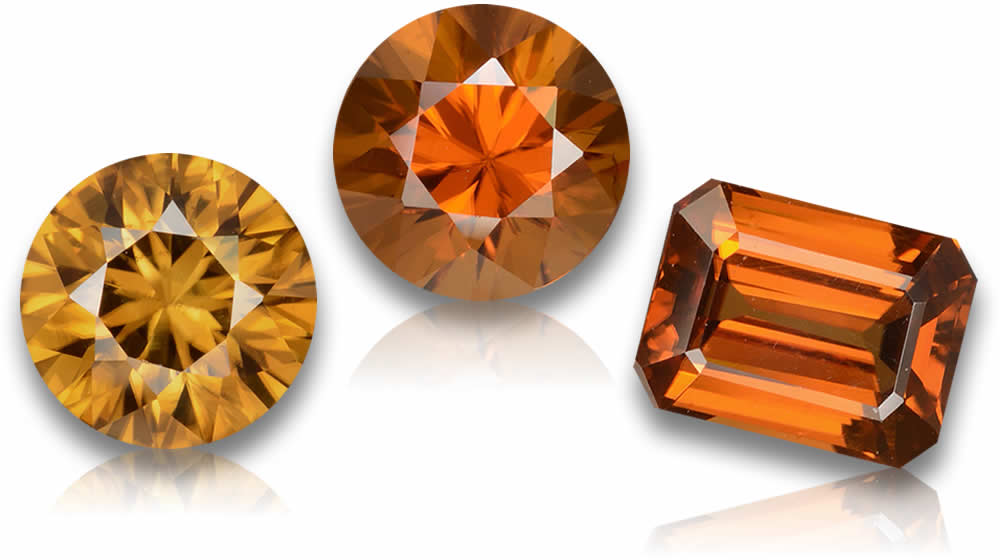 Compre pedras preciosas de zircão laranja