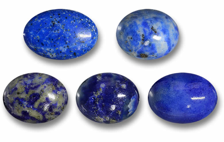Oval Lapis Lazuli Gemstones - Natural, Certified