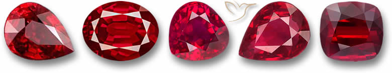 Rubis Vermelhos Sangue de Pombo