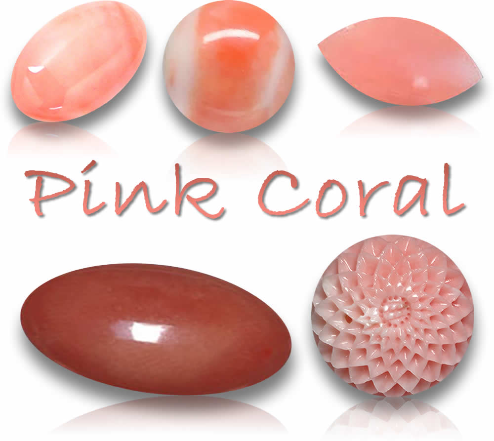 Pedras Preciosas de Coral Rosa Natural