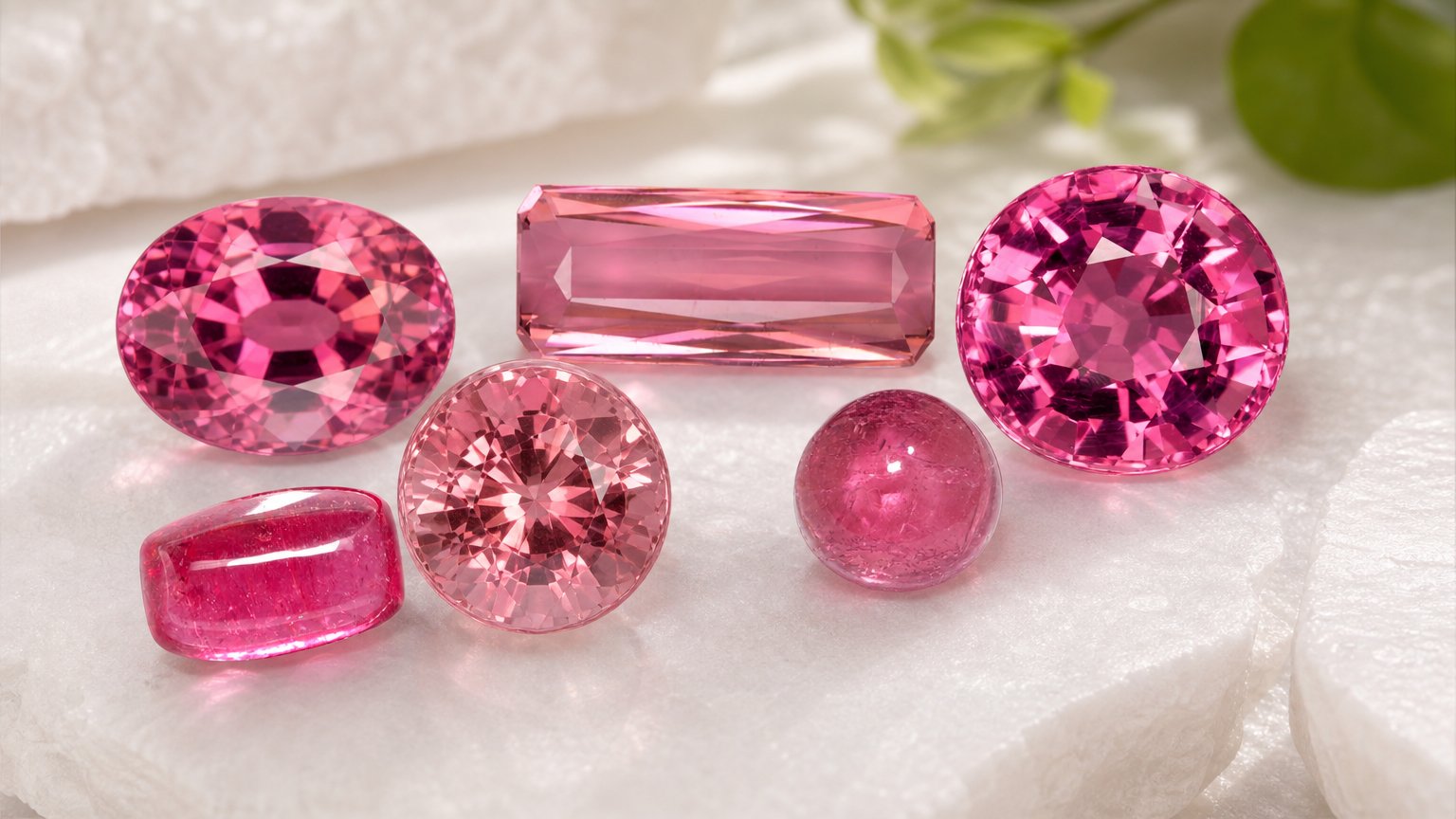 Gemas de turmalina rosa natural - guia de compra