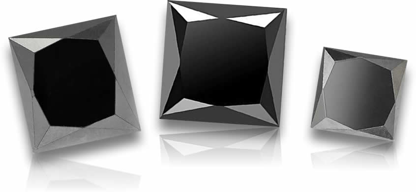 Diamantes negros lapidação princesa à venda