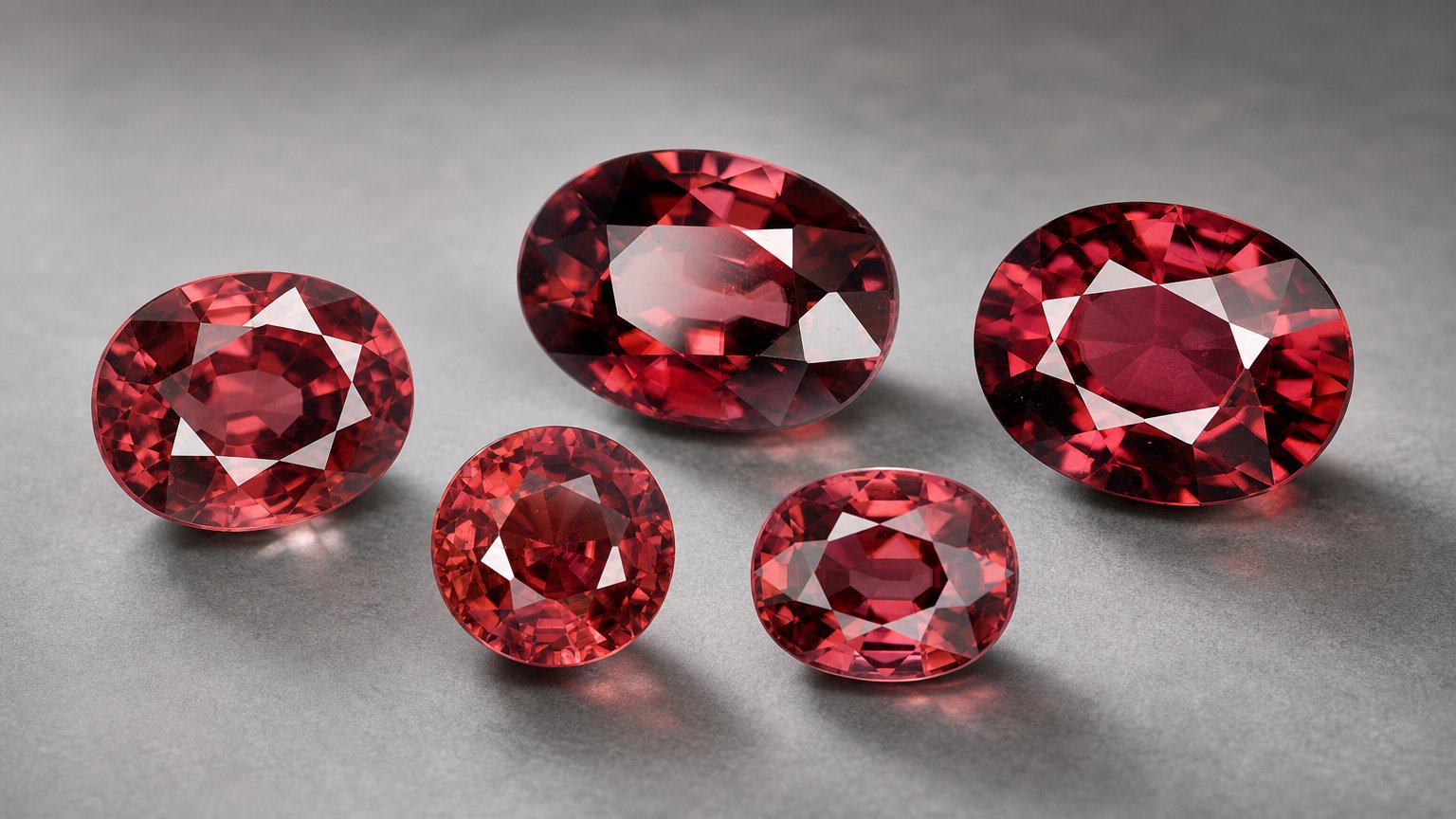 Gemas de zircônia vermelha natural - guia de compra