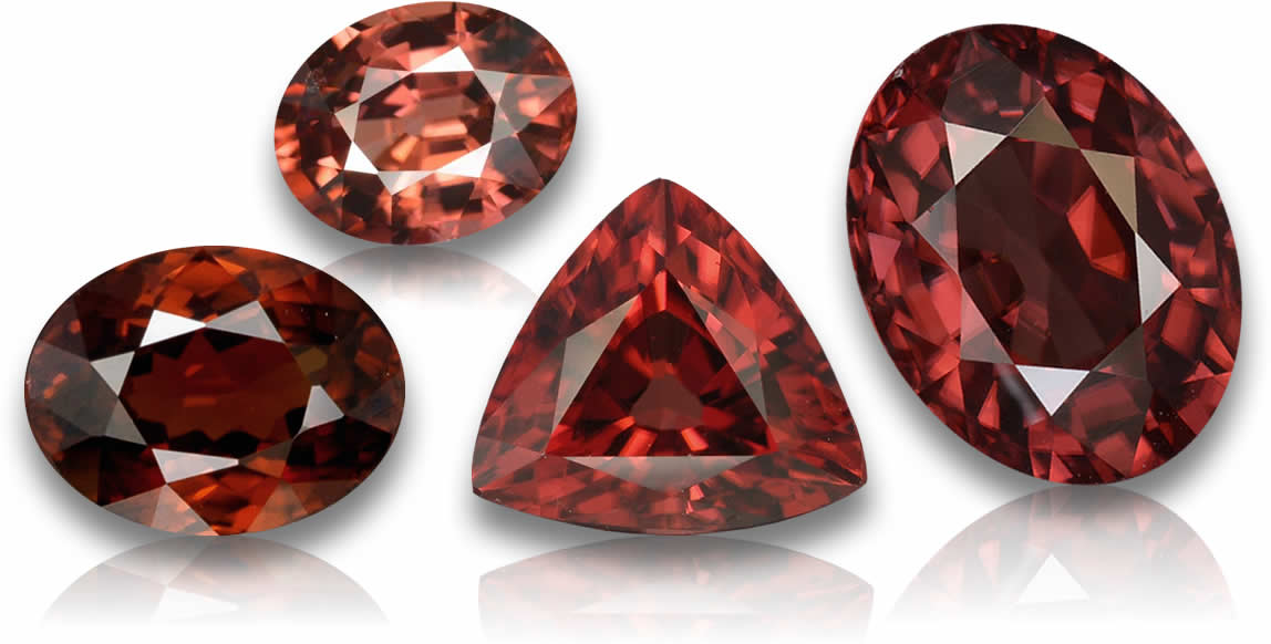 Zircão vermelho à venda