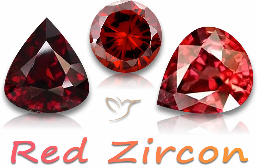 Compre pedras preciosas de zircão vermelho