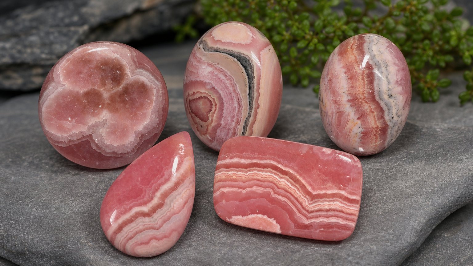 Gemas de rodocrosita natural - guia de compra