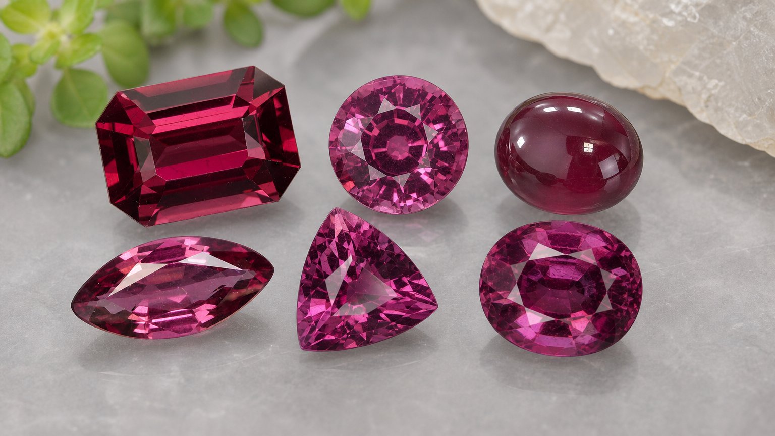 Gemas de granada rodolita natural - guia de compra