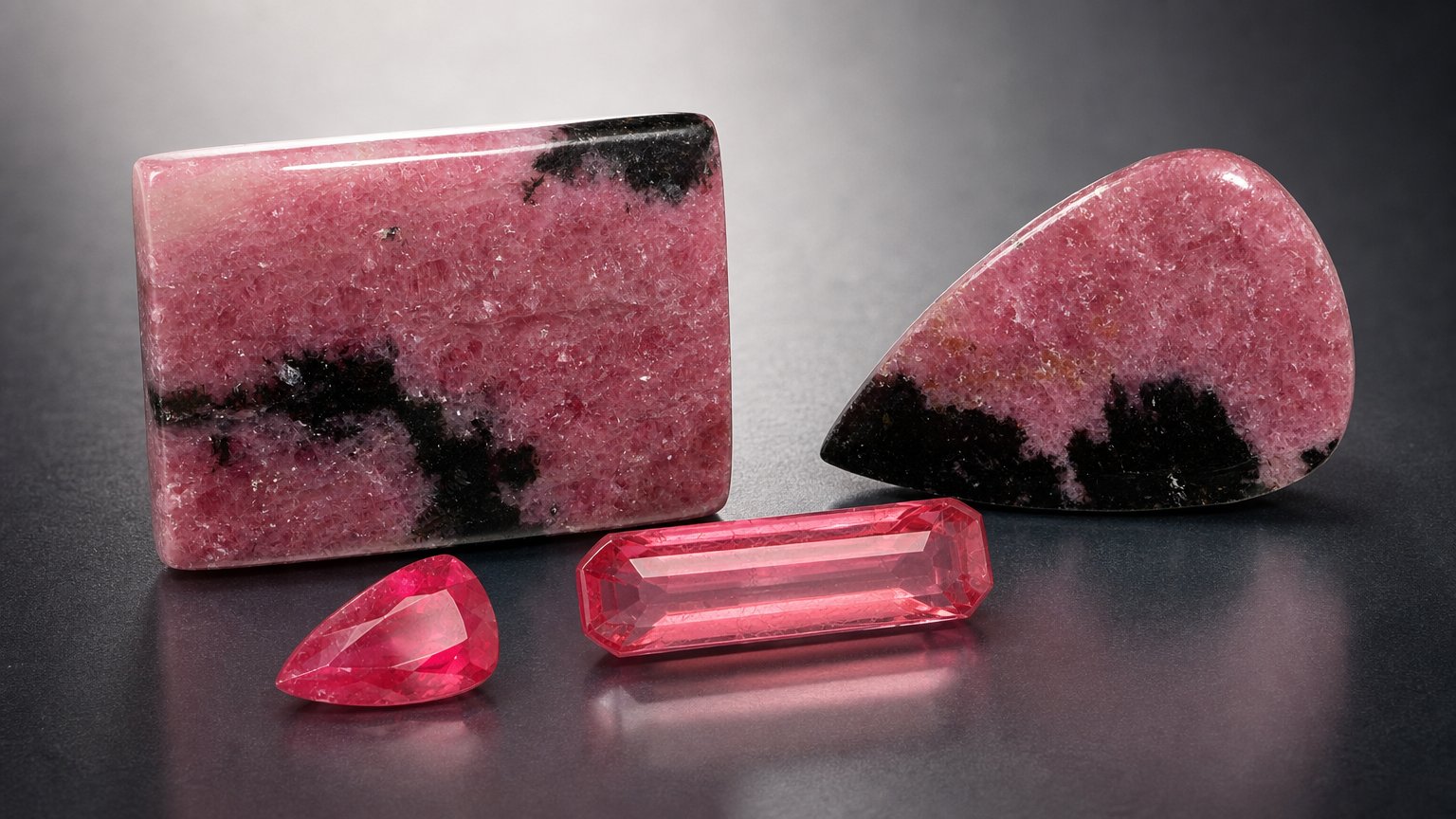 Gemas de rodonita natural - guia de compra
