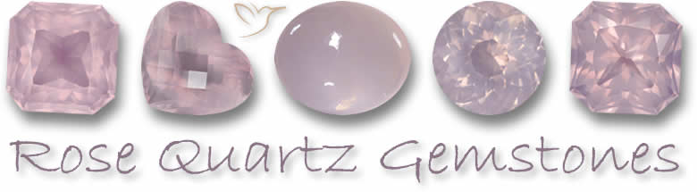 Pedras preciosas de quartzo rosa