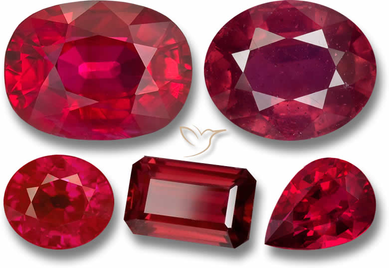 Pedras preciosas de rubi na GemSelect