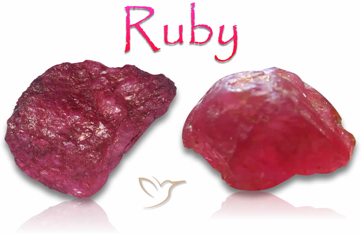 Pedras de Rubi Brutas