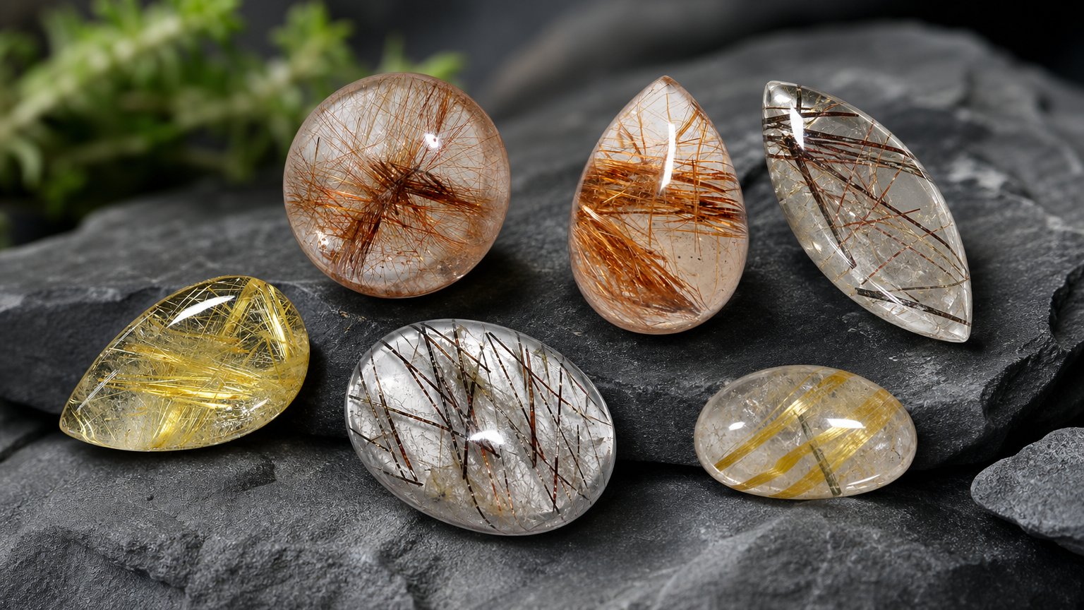 Gemas de quartzo rutilado natural - guia de compra